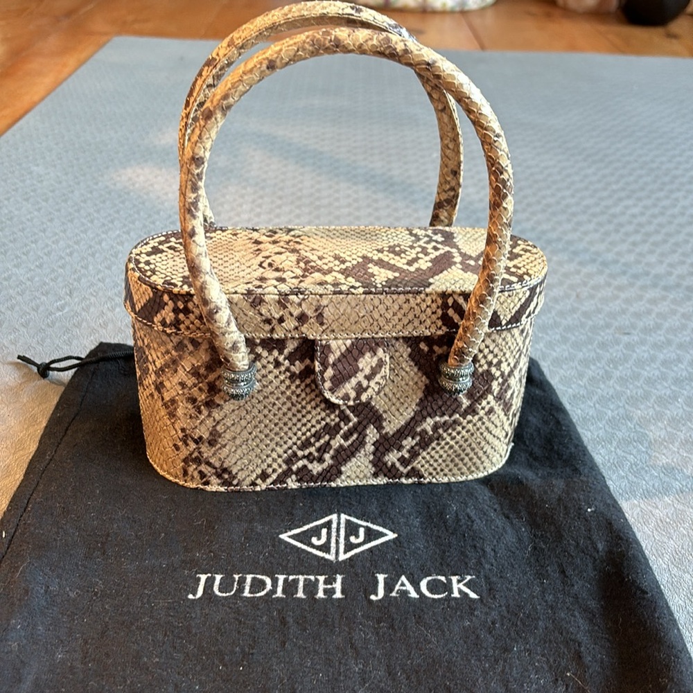 Vintage Judith Jack Snakeskin Top handle Purse/Handbag